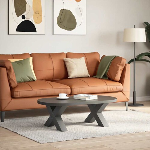 Noge za stolić u obliku slova X 2 kom antracit 50x(30-31) cm - NOVO