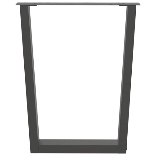 Noge blagovaonskog stola V-oblika 2 kom antracit 60x(72-73,3)cm - NOVO