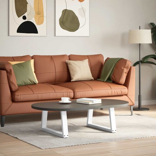 Noge blagovaonskog stola V-oblika 2 kom bijele 60x(30-31,3) cm - NOVO