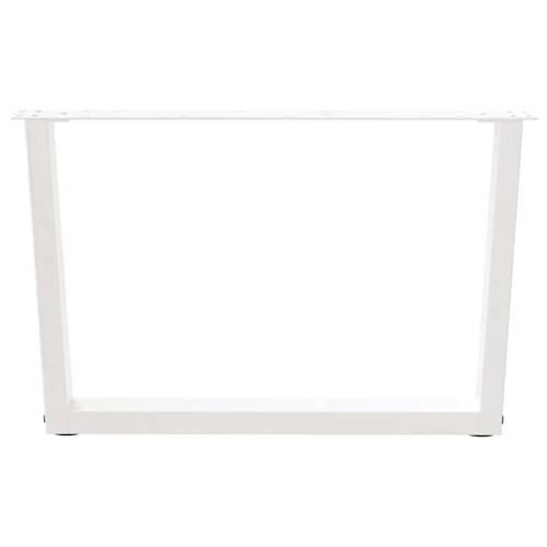 Noge za blagovaonski stol V-oblika 2 kom bijele 70x(42-43,3) cm - NOVO