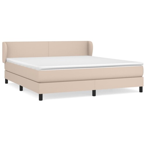 Krevet box spring s madracem cappuccino 180x200 cm umjetna koža - NOVO