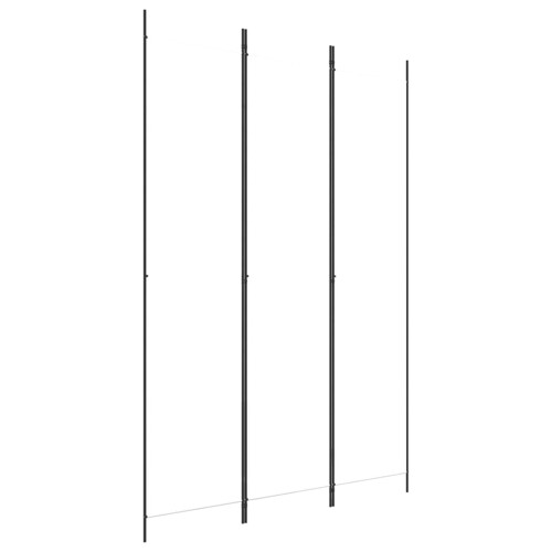 Sobna pregrada s 3 panela bijela 150 x 220 cm od tkanine - NOVO