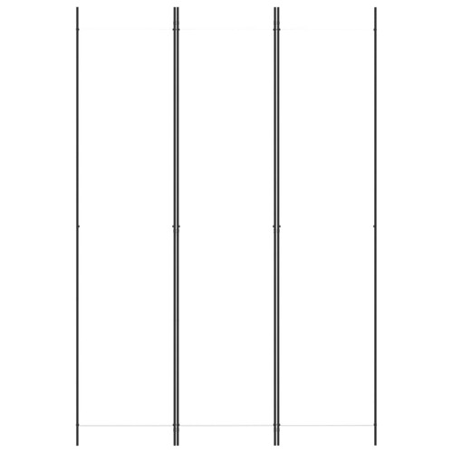 Sobna pregrada s 3 panela bijela 150 x 220 cm od tkanine - NOVO