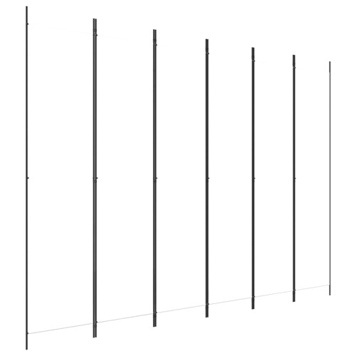 Sobna pregrada s 6 panela bijela 300 x 220 cm od tkanine - NOVO