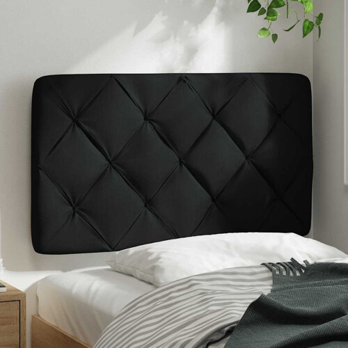 Jastuk za uzglavlje crni 80 cm od tkanine - NOVO