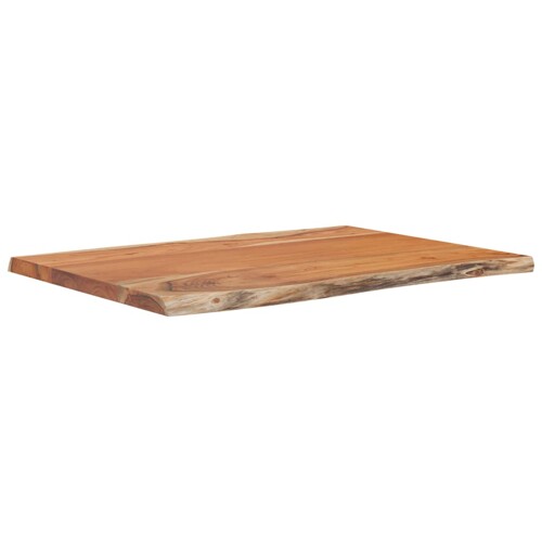 Stolna ploča 80x60x2,5 cm pravokutna bagremovo drvo živi rub - NOVO