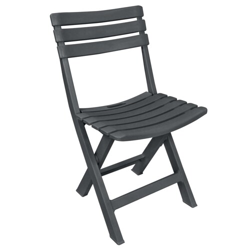 3-dijelni sklopivi bistro set plastični antracit - NOVO