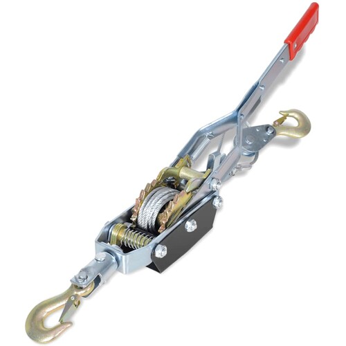 vidaXL Kabel za vuču 1815 kg s 2 zupčanika