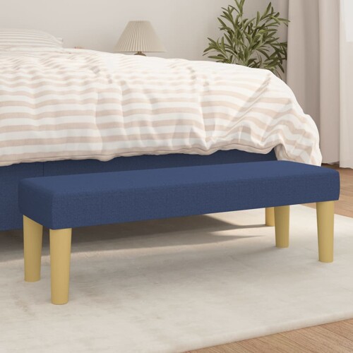 vidaXL Klupa plavi 100x30x30 cm od tkanine