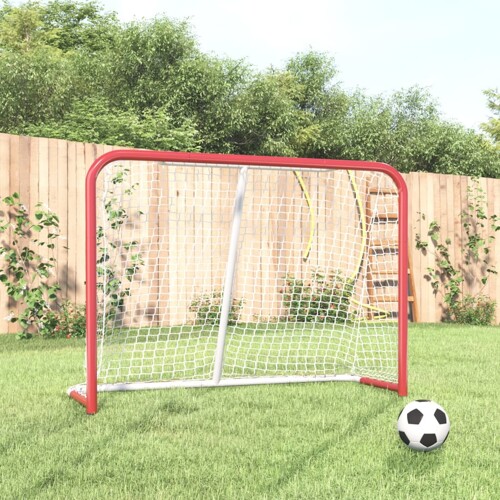 vidaXL Hokejaški gol crveno-bijeli 153 x 60 x 118 cm čelik i poliester