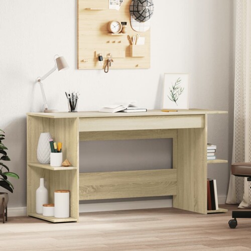 vidaXL Radni stol boja hrasta sonome 140x50x75 cm konstruirano drvo
