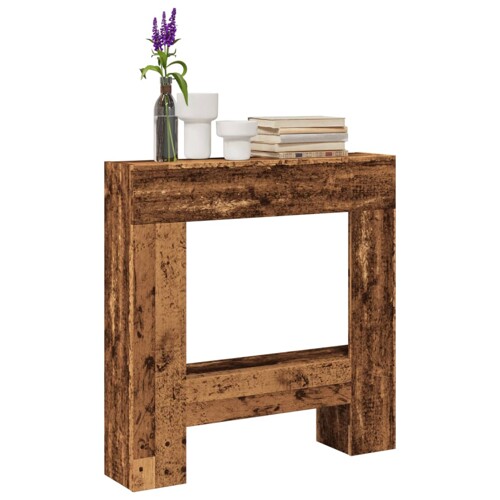 vidaXL Okvir za kamin boja drva 81x18x82 cm od konstruiranog drva
