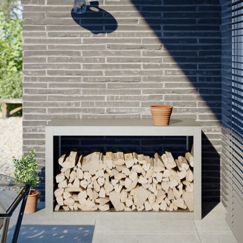 vidaXL Stalak za drva za ogrjev 100x40x60 cm od nehrđajućeg čelika