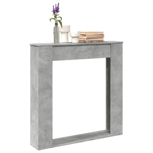 vidaXL Okvir za kamin boja betona 100x20x100 cm od konstruiranog drva