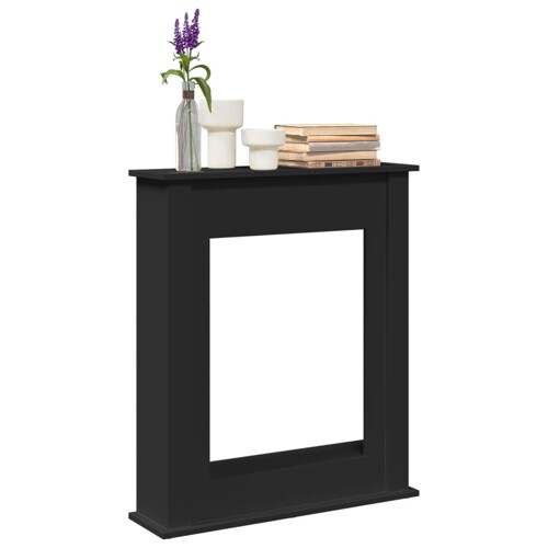 vidaXL Okvir za kamin crni 75 x 20 x 87,5 cm od konstruiranog drva