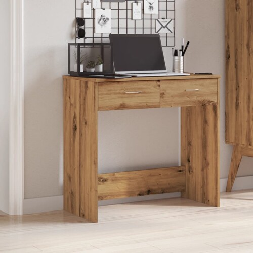 vidaXL Radni stol boja artisian hrast 80x40x75cm od konstruiranog drva