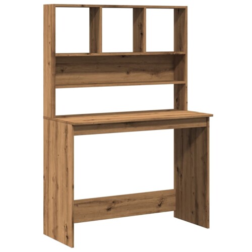 vidaXL Radni stol s policama boja hrasta artisan 102x45x148 cm drveni
