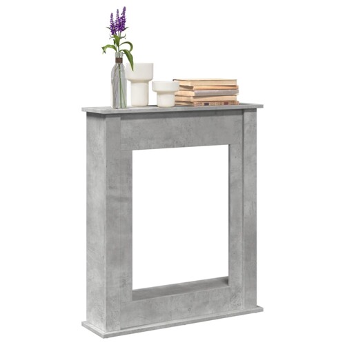 vidaXL Okvir za kamin boja betona 75x20x87,5 cm od konstruiranog drva