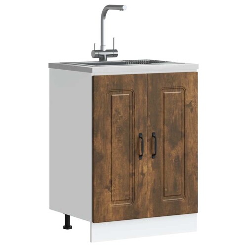 vidaXL Donji ormarić za sudoper Kalmar boja hrasta 60x46x81,5cm drveni