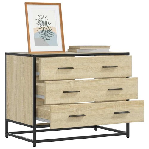 vidaXL Ormar s ladicama sonoma hrast 70x41x56 cm izrađeno drvo