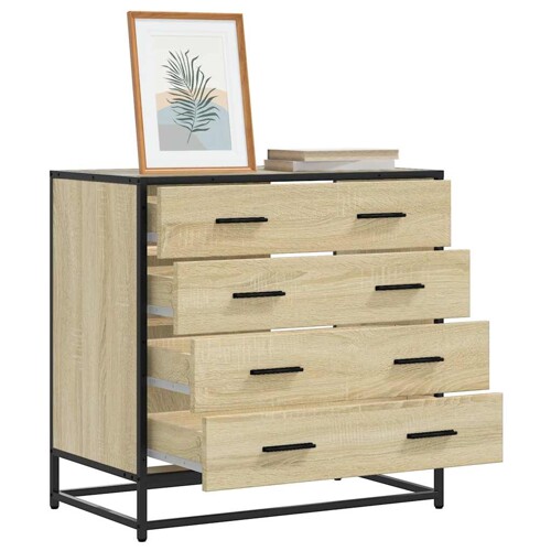 vidaXL Ormar s ladicama sonoma hrast 70x41x70 cm konstruirano drvo