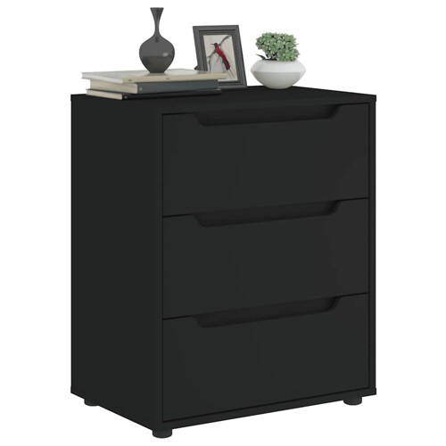 vidaXL Komoda VISNES crna 60x40x73 cm izrađeno drvo