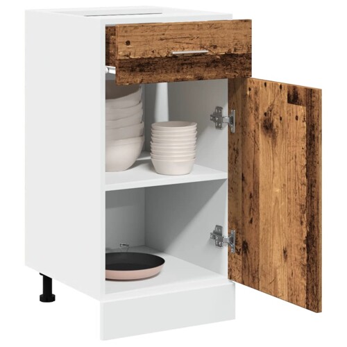 vidaXL Donji dio ladice “Lyon” Staro drvo 40x46x81,5 cm