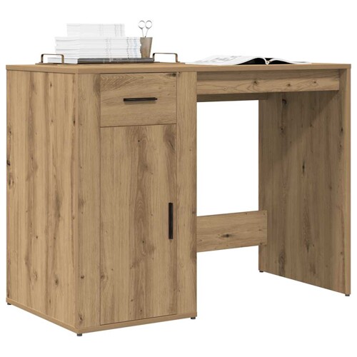 vidaXL Stol Artisan hrast 100x49x75 cm konstruirano drvo