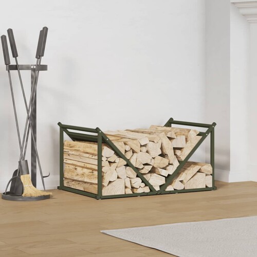 vidaXL Stalak za drva 70x43x34,5 cm hladno valjani čelik