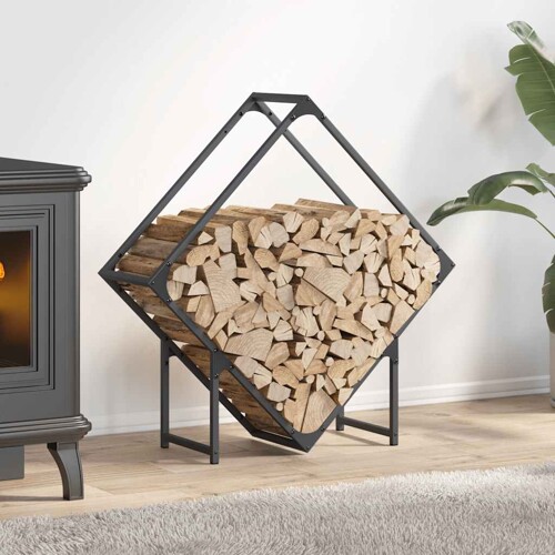 vidaXL Stalak za drva antracit 80x25x80 cm hladno valjani čelik