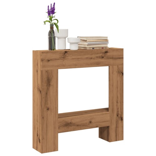 vidaXL Okvir za kamin boja hrasta 81x18x82 cm od konstruiranog drva