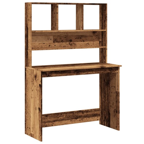 vidaXL Radni stol s policama boja drva 102x45x148 cm konstruirano drvo