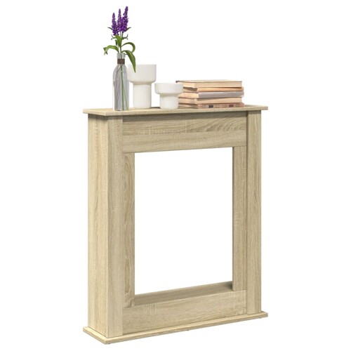 vidaXL Okvir za kamin boja hrasta 75x20x87,5 cm od konstruiranog drva