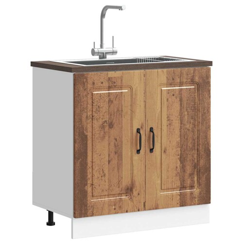 vidaXL Donji ormarić za sudoper Kalmar boja drva 80x46x81,5 cm drveni