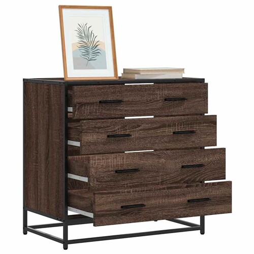 vidaXL Ormar s ladicama smeđi hrast 70x41x70 cm izrađeno drvo