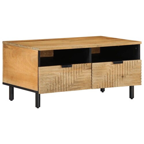 vidaXL Stol za kavu smeđi 80x54x40 cm Puno drvo Mango