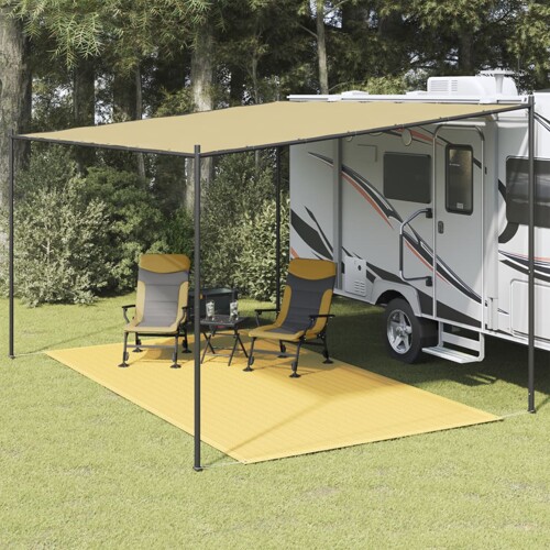 vidaXL Tepih za šator 200 x 400 cm bež