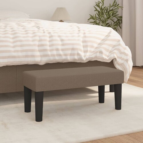 vidaXL Klupa smeđesiva 70 x 30 x 30 cm od tkanine