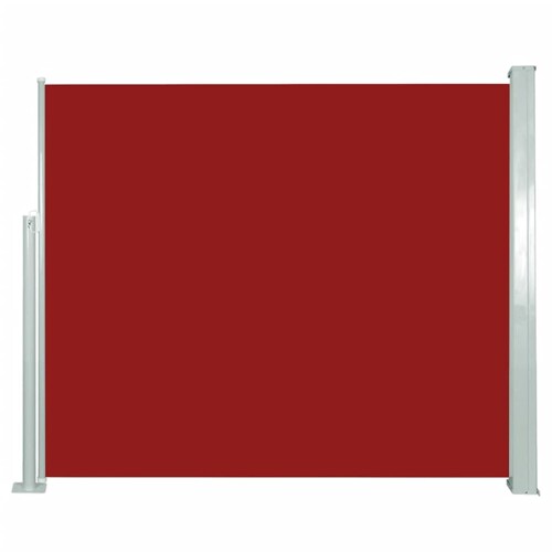 vidaXL Uvlačiva bočna tenda 120 x 300 cm crvena