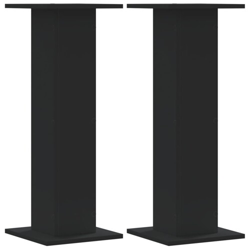 vidaXL Stalci za biljke 2 kom crni 30 x 30 x 80 cm konstruirano drvo