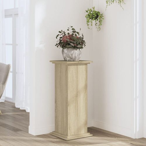 vidaXL Stalak za biljke boja hrasta 33 x 33 x 80 cm konstruirano drvo