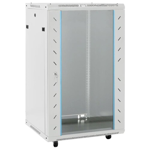 vidaXL Komunikacijski ormarić 18U 19\\" IP20 sivi 60 x 60 x 100 cm