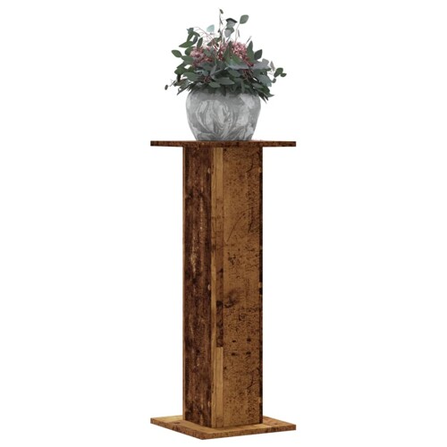 vidaXL Stalci za biljke 2 kom boja staro drvo 30x30x80 cm drveni