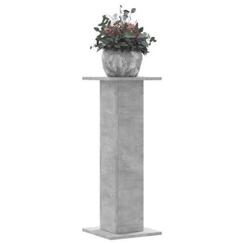 vidaXL Stalci za biljke 2 kom siva boja betona 30x30x80 cm drveni