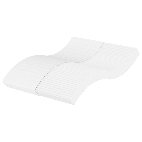 vidaXL Madrac od pjene bijeli 140x210 cm tvrdoća H2 H3