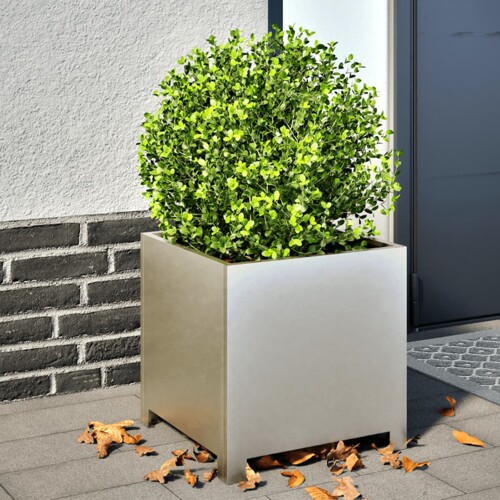 vidaXL Vrtne sadilice 2 kom 40x40x40 cm od nehrđajućeg čelika
