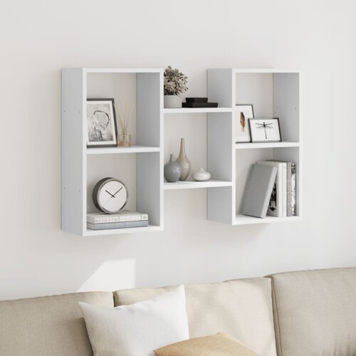 vidaXL Zidna polica bijela 96x18x60 cm od konstruiranog drva