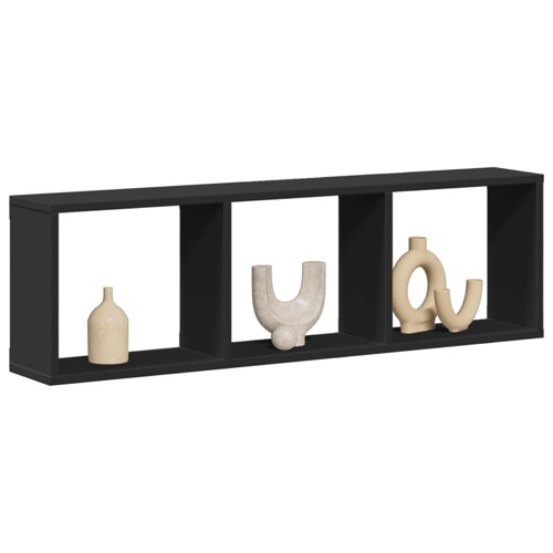 vidaXL Zidni ormarić crni 100x16x30 cm od konstruiranog drva
