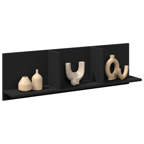 vidaXL Zidni ormarić crni 100 x 16,5 x 30 cm od konstruiranog drva