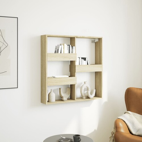 vidaXL Zidni ormarić boja hrasta sonome 80x15x80 cm konstruirano drvo